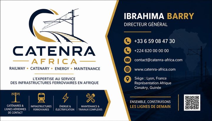 Carte de visite CATENRA AFRICA — Ibrahima Barry, directeur général